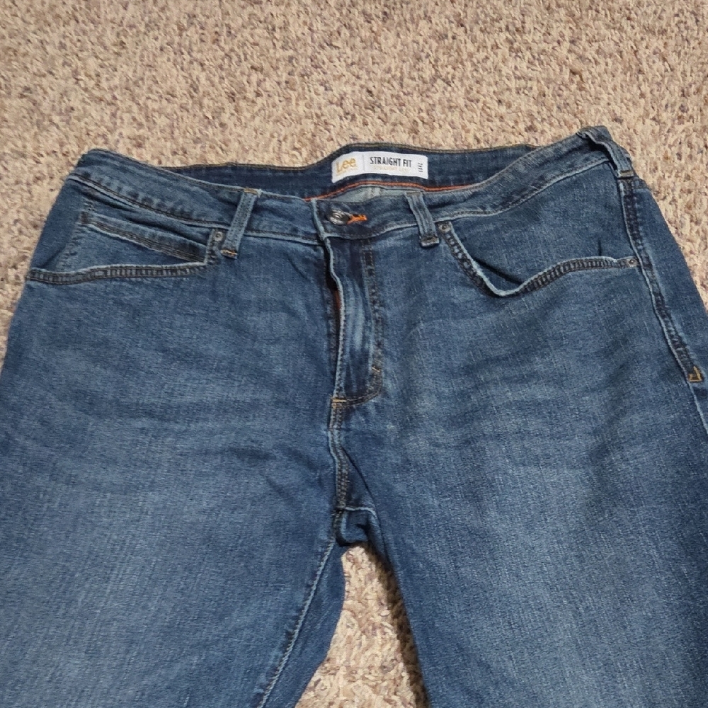 Lee Modern Series Blue Jeans - Straight Fit Straight Leg - Men's Size 36x34 - Picture 3 of 8